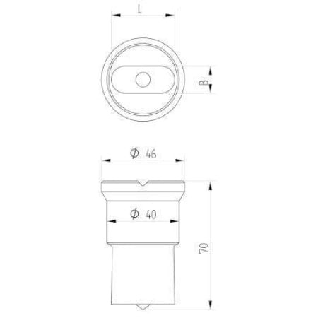Langlochstampel Nr. 3 für Mubea Maschinen